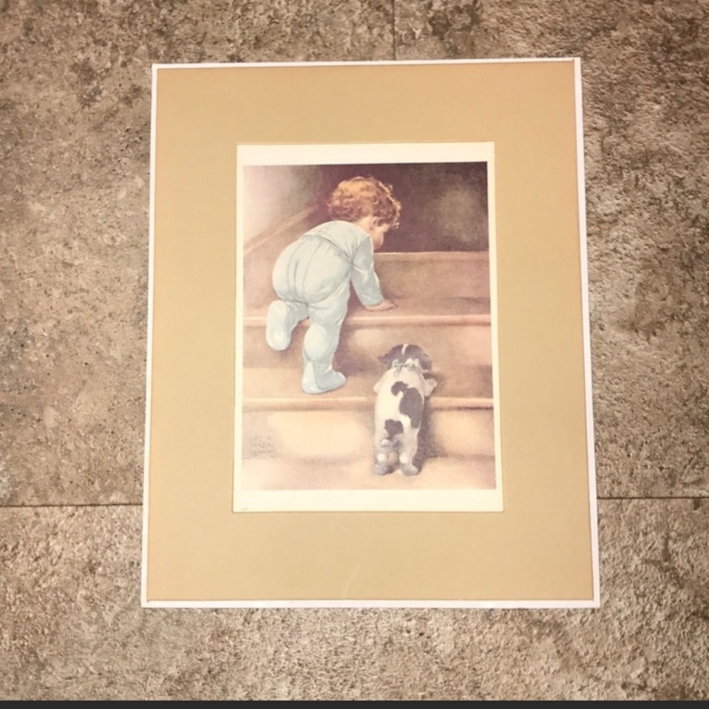 Vintage print  Bessie Pease Gutmann
 "Nitey Nite"